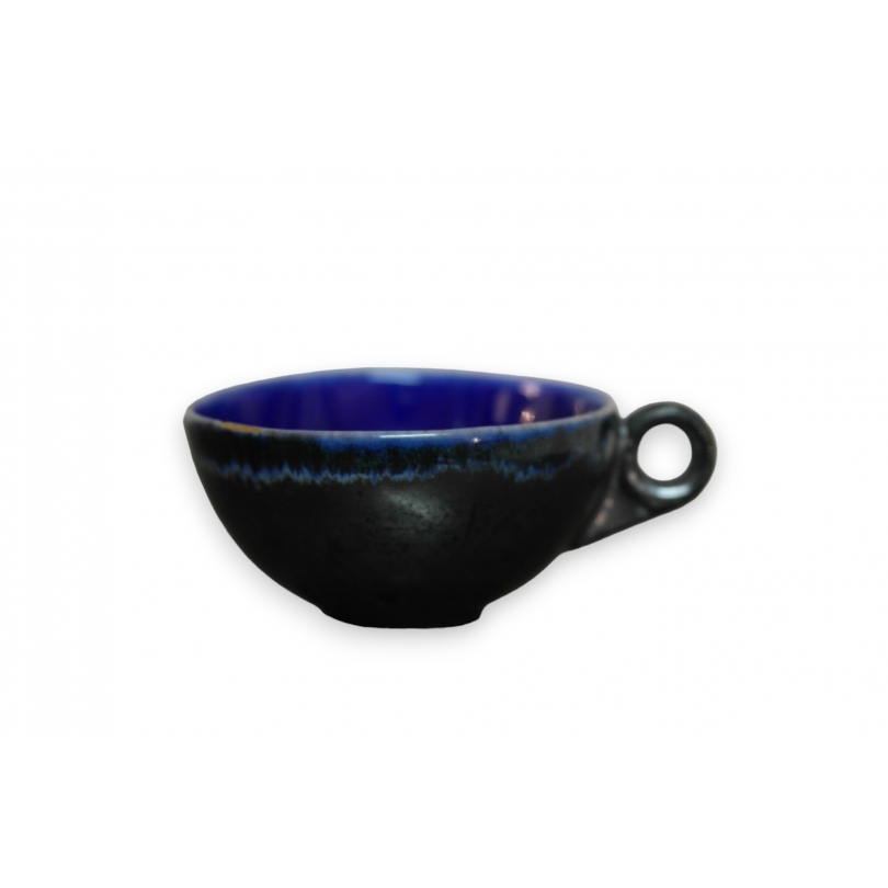 BONIFAS cup, dark blue earthenware, from Moinat SA – Antiques and home décor