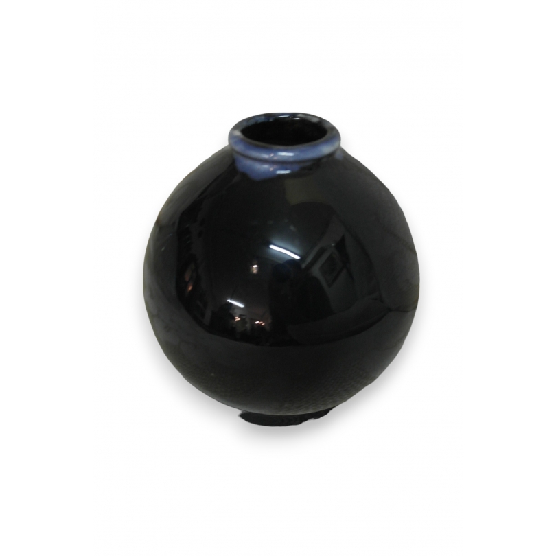  Vase en grès coloris bleu sur  Moinat SA  - Antiquités décoration