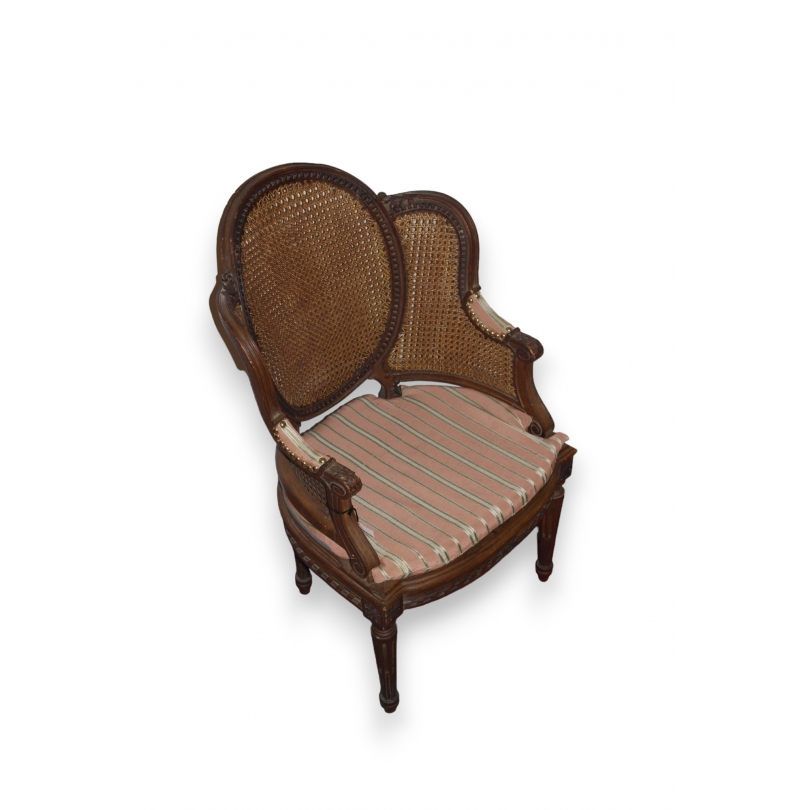 Bergère pour enfant style Louis XVI
