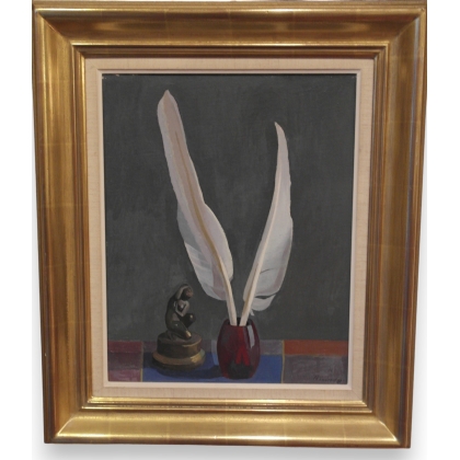 Huile sur toile marouflée sur pavatex