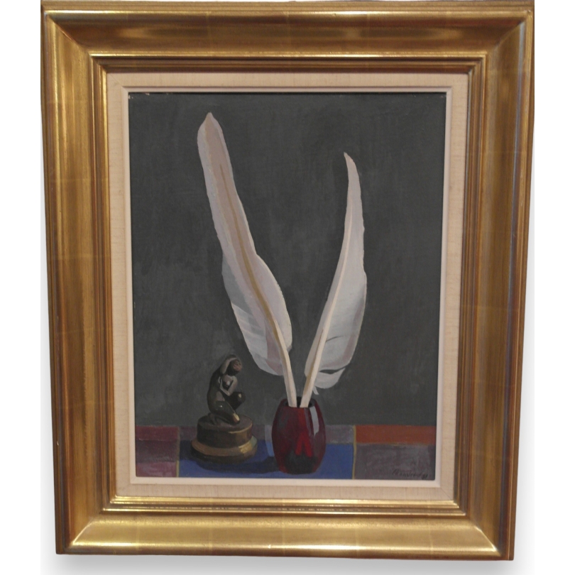 Paintings | Oil on canvas mounted on Pavatex by Moinat SA  - Antiques and home décor
