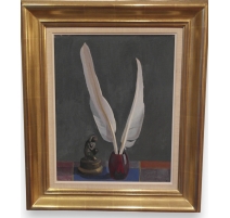Huile sur toile marouflée sur pavatex