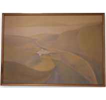 Huile sur Toile "Road to Didyma" signé THERESA 83