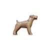 Chien en terre cuite beige, Poterie du Léman