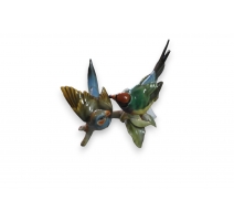 Couple d'oiseaux en porcelaine (abimé)