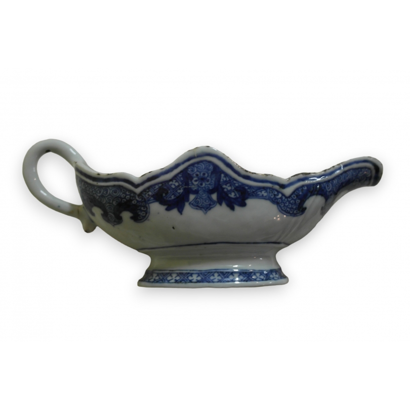 Saucière en porcelaine bleu/blanc
