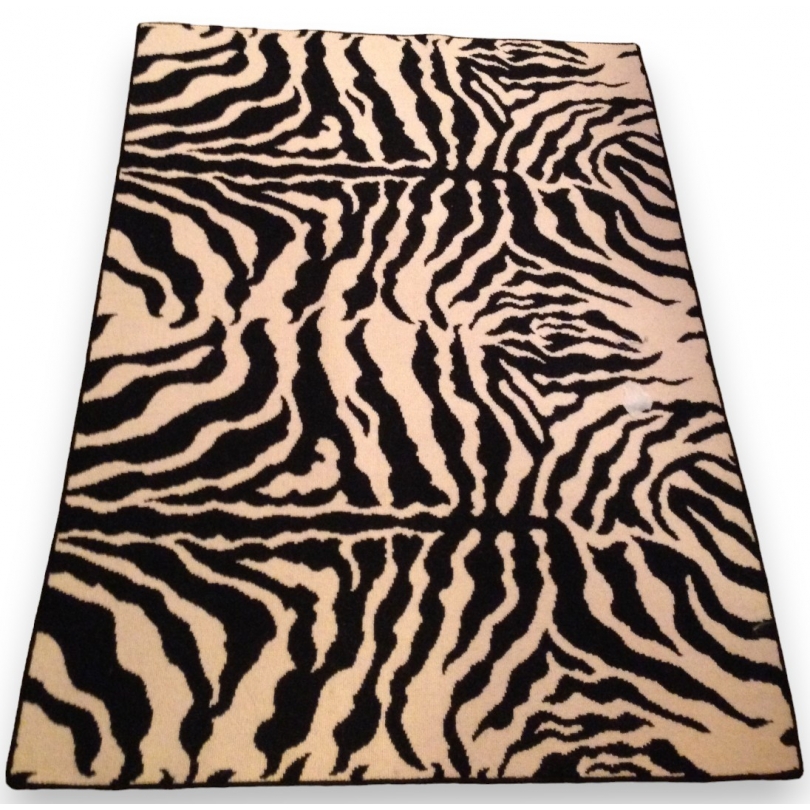  Tapis moquette bordée "Zèbre" sur  Moinat SA  - Antiquités décoration