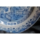 Assiette en porcelaine bleu-blanc