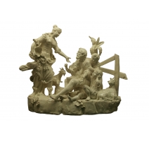 Groupe de personnage en porcelaine Capo