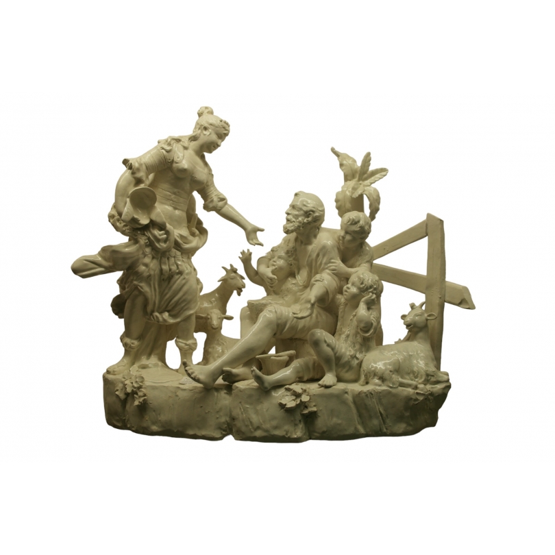 Groupe de personnage en porcelaine Capo