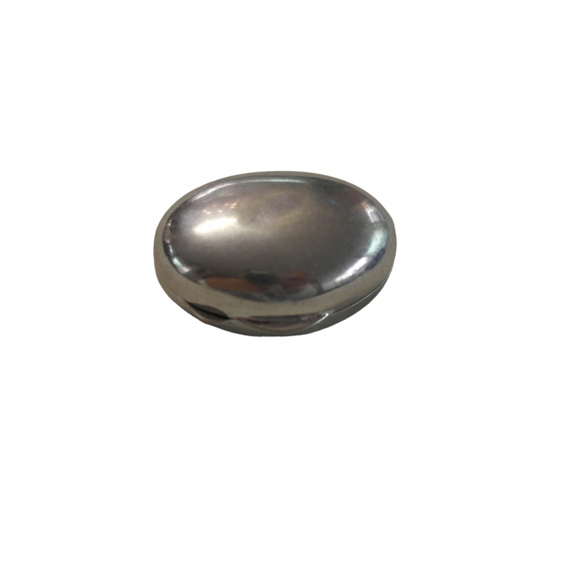 Petite boîte ovale en argent 800