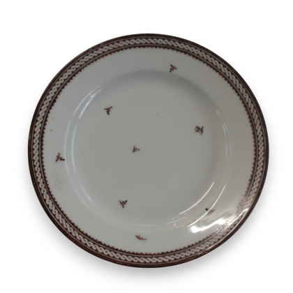 Assiette en porcelaine de Nyon, décor