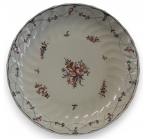 Assiette en porcelaine New Hall décor