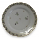 Assiette décor pensées en porcelaine