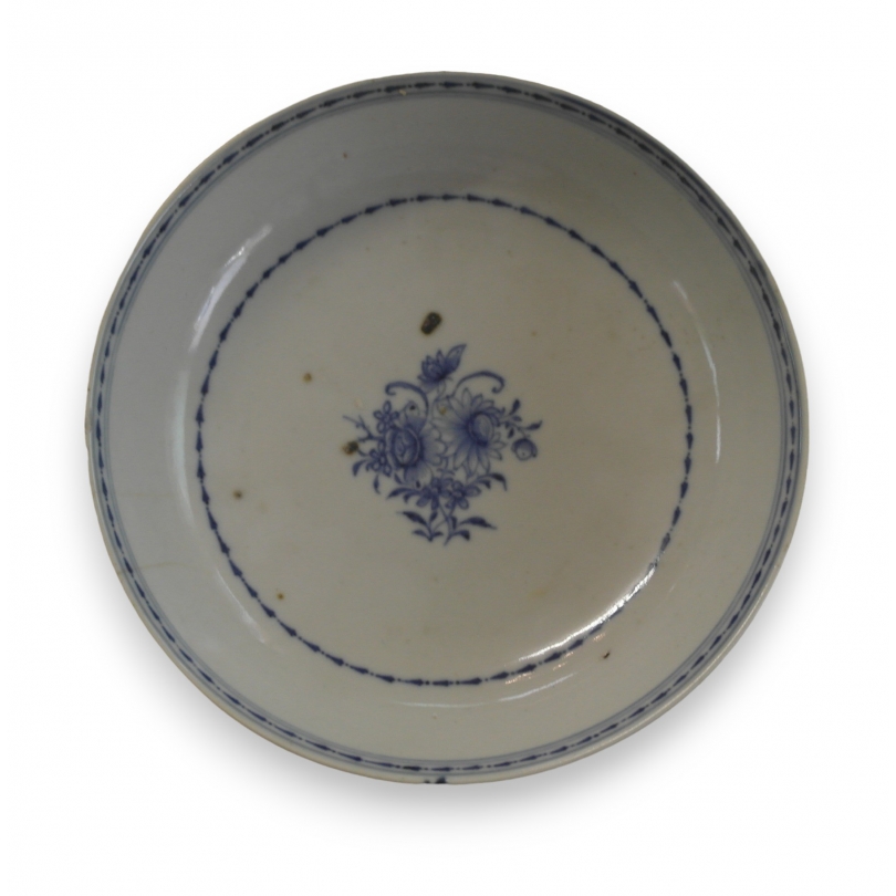 Bol en porcelaine bleu-blanc