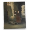 Paintings | Oil on wood "in the cellar" Moinat SA  - Antiques and home décor