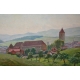 Table View of Porrentruy , signed.