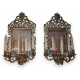 Paire d'appliques-miroir Napoléon III à 5 lumières