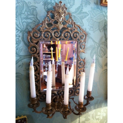 Pair of Napoleon III-style mirror wall lights by Moinat SA – Antiques and home décor