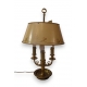 Lampe bouillotte avec abat-jour peint