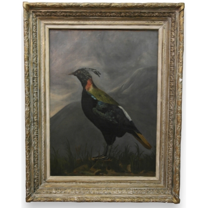 Tableau \"Oiseau\" signée S. BLACKBURN