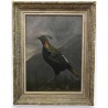 Tableau \"Oiseau\" signée S. BLACKBURN