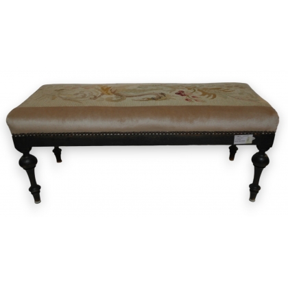 Banquette Napoléon III recouverte