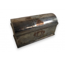 Boîte anglaise en métal argenté