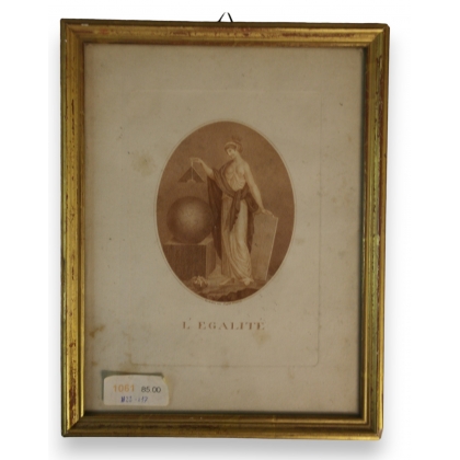 Gravure "L'Egalité"  sur Moinat SA  - Antiquités décoration -  Gravures, Lithos