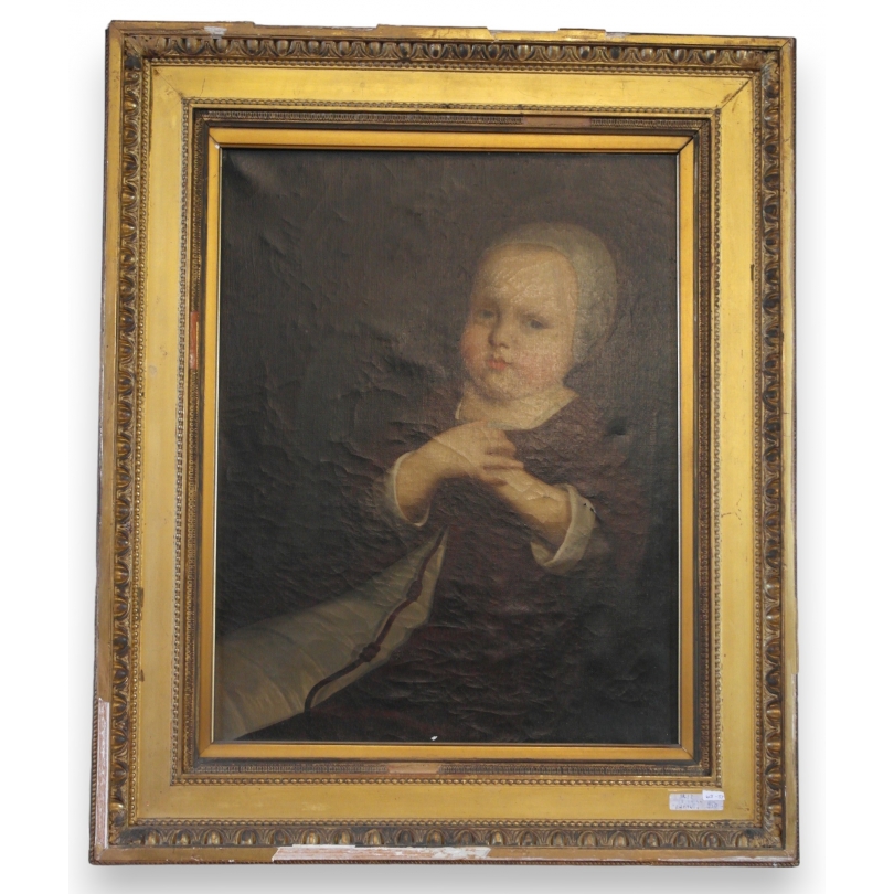 Paintings | Oil on canvas ‘Child’, unsigned Moinat SA  – Antiques and home décor