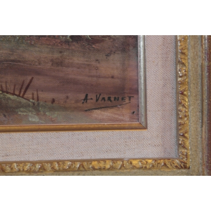 Paintings | Pair of oil-on-canvas ‘landscape’ paintings by Moinat SA  – Antiques and home décor