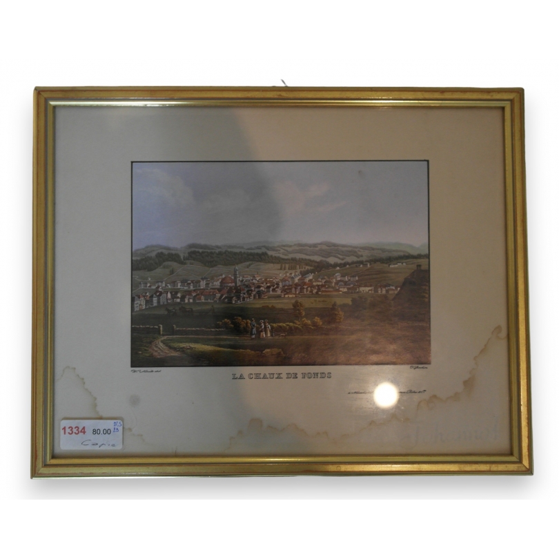 Gravure "La Chaux de Fonds"