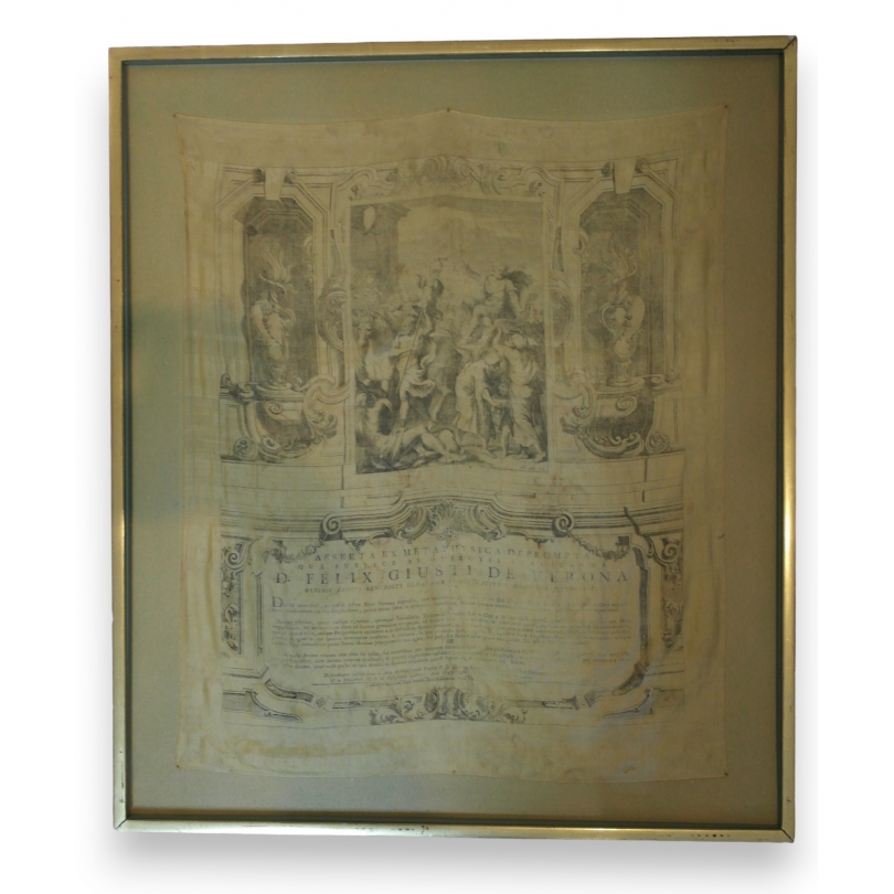 Printed silk scarf by "Felix Giusti" from Moinat SA – Antiques and home décor