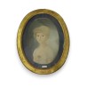  Tableau pastel "fille" sur  Moinat SA  - Antiquités décoration