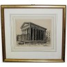 Engraving: ‘Vienna – The Temple of Augustus’ by Moinat SA – Antiques and decorative items – Engravings, lithographs
