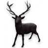 Cerf taille nature en bronze