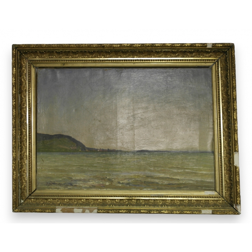 Paintings | Painting entitled ‘Bord de mer’ signed JEANNERET, Moinat SA  – Antiques and home décor