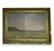 Tableau "Bord de mer" signé JEANNERET,