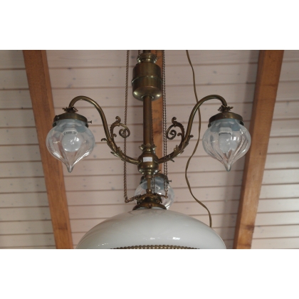 Blown-glass tulip chandelier by Moinat SA – Antiques and home décor