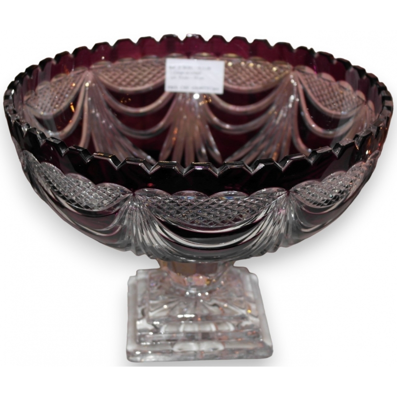 Coupe en cristal coloris violet