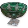 Coupe en cristal coloris vert