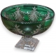Coupe en cristal coloris vert