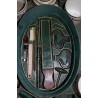Camping set in a mahogany box at Moinat SA – Antiques and home décor