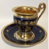 Pair of Empire-style cups and saucers by Moinat SA – Antiques and home décor