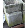 A pair of square plinths, made of moulded stone. From  Moinat SA  - Antiques and Decor