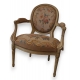 Fauteuil style Transition médaillon