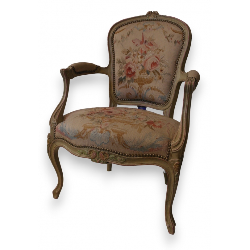 Louis XV-style armchair, ‘Griset’ model, from Moinat SA – Antiques and home décor
