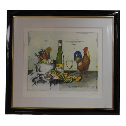 "Rooster" engraving by Moinat SA – Antiques and decorative items – Engravings, lithographs