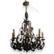 Lustre Italien en fer peint