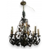 Lustre Italien en fer peint